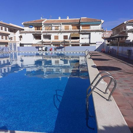 Apartamento Santa Pola, En Playa Del Tamarit Con Piscina. Bagian luar foto