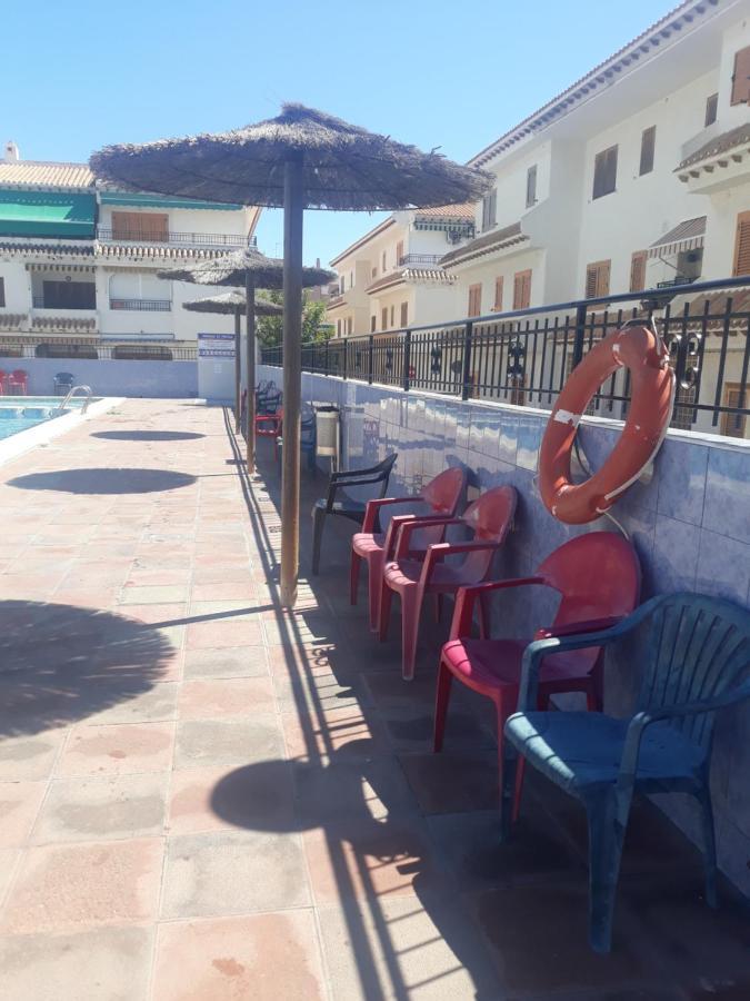 Apartamento Santa Pola, En Playa Del Tamarit Con Piscina. Bagian luar foto