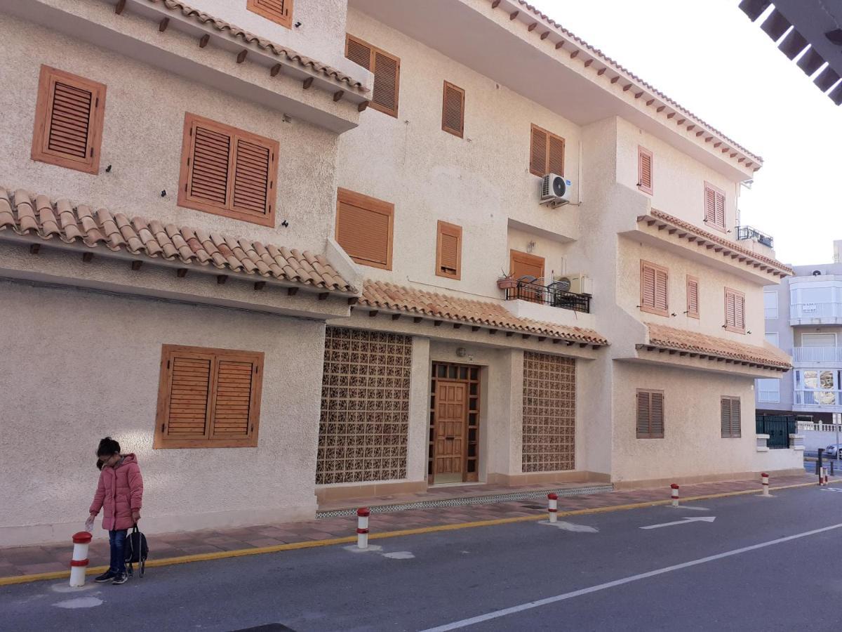 Apartamento Santa Pola, En Playa Del Tamarit Con Piscina. Bagian luar foto