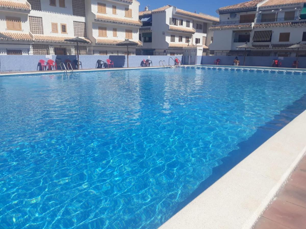 Apartamento Santa Pola, En Playa Del Tamarit Con Piscina. Bagian luar foto