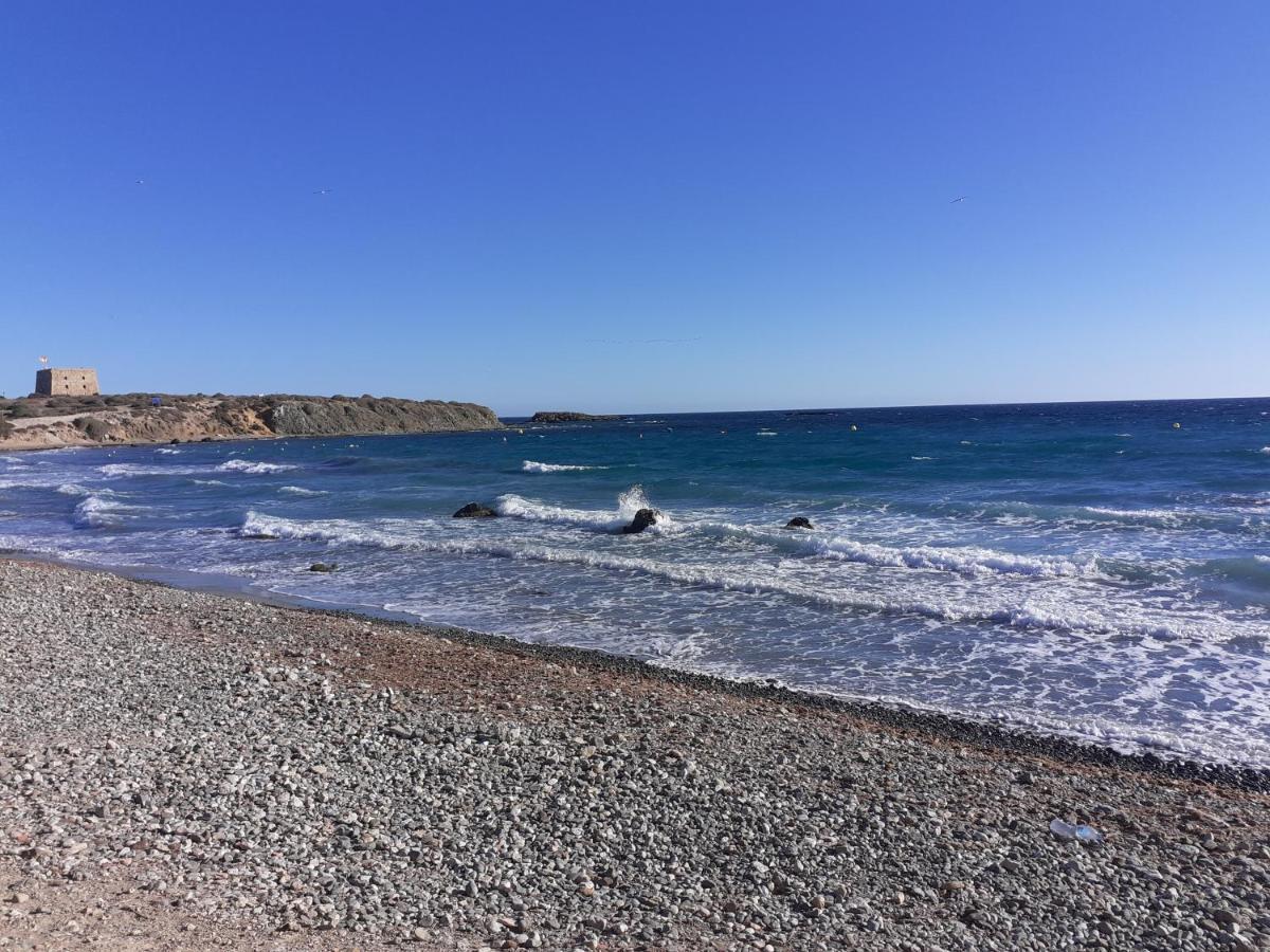 Apartamento Santa Pola, En Playa Del Tamarit Con Piscina. Bagian luar foto