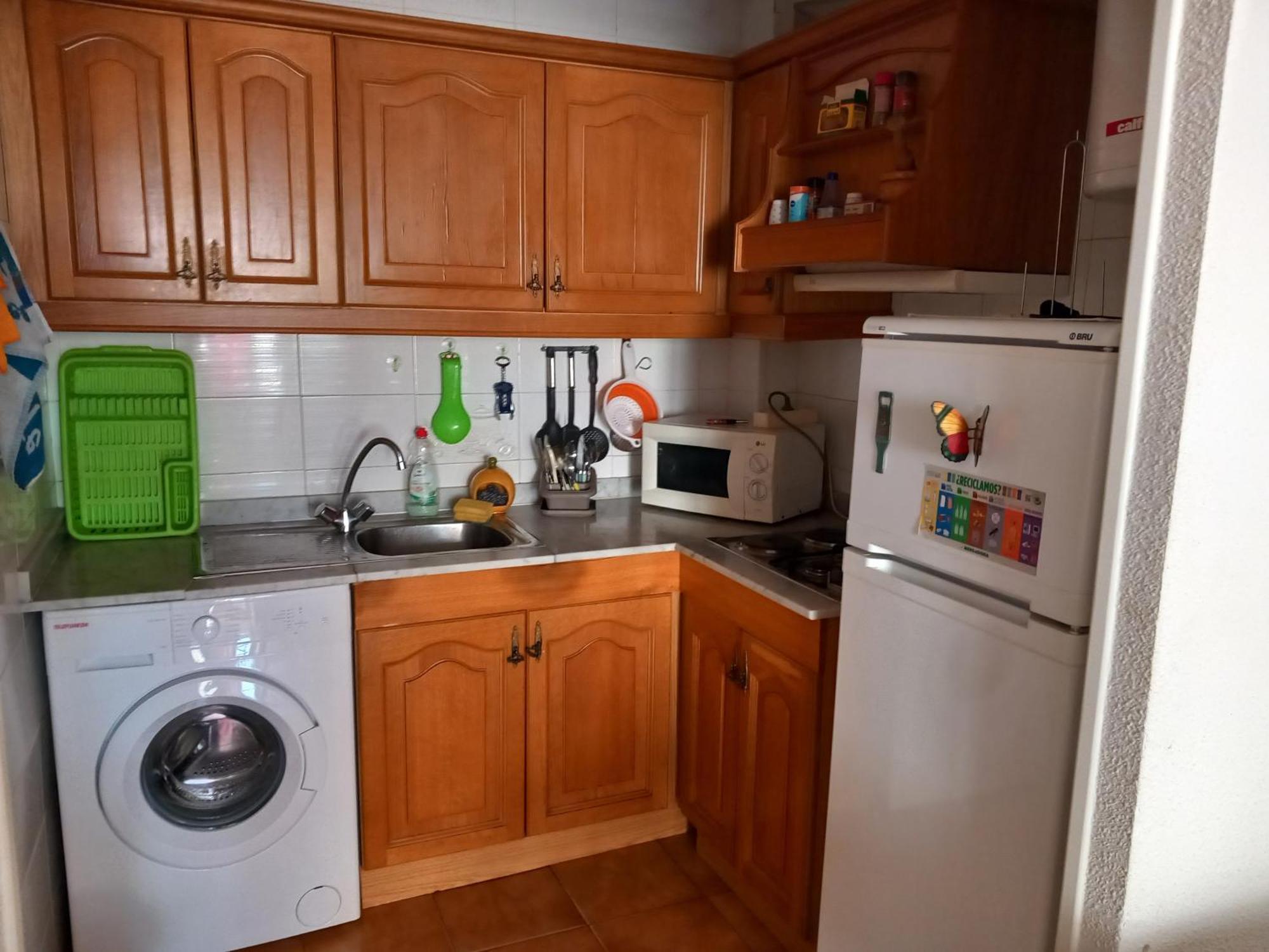 Apartamento Santa Pola, En Playa Del Tamarit Con Piscina. Bagian luar foto