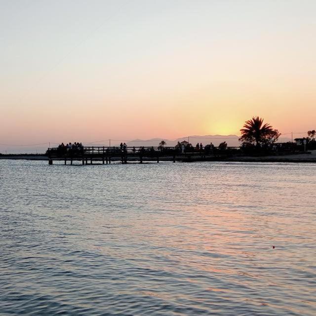 Apartamento Santa Pola, En Playa Del Tamarit Con Piscina. Bagian luar foto